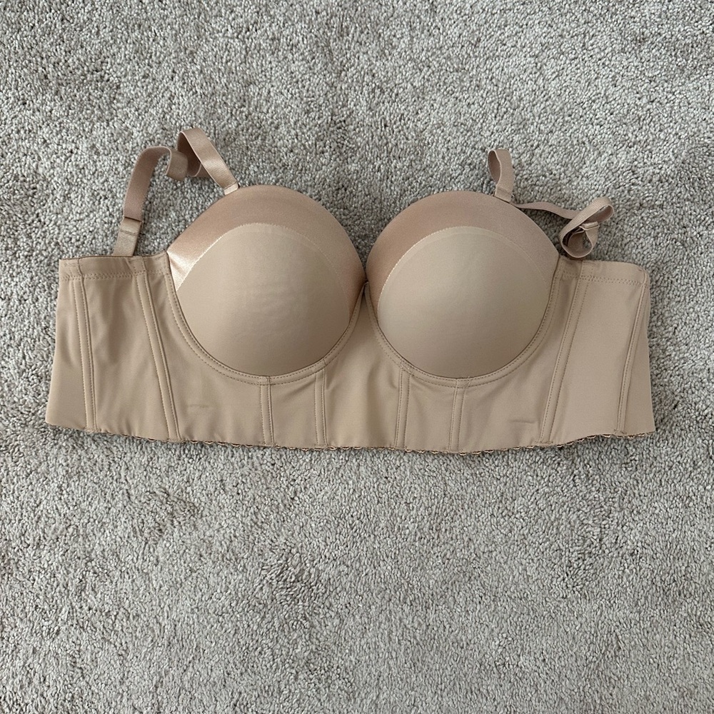 38C Seamless Tan Strapless Bra